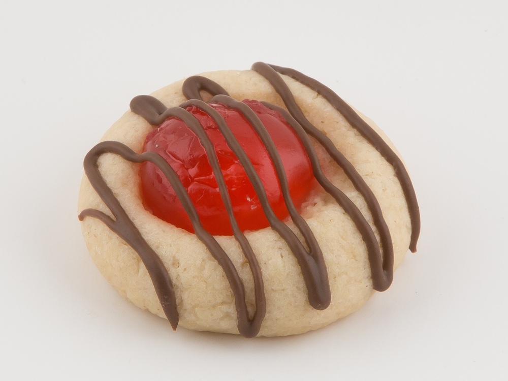 cherry topped cookie