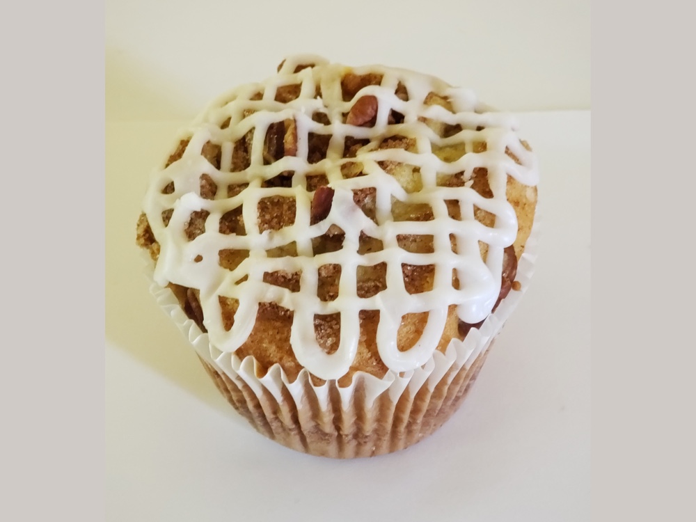 cinnamon pecan muffin
